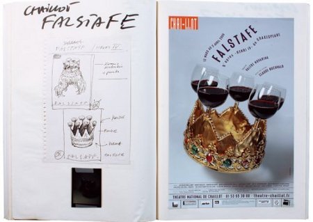 Cahier de croquis: “Falstafe”, Théâtre national de Chaillot, croquis et affiche, 2008: Michal Batory © DR