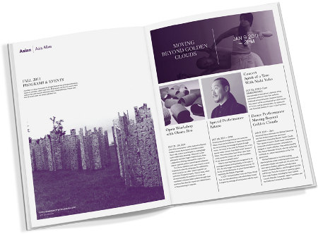 Identité visuelle du Asian Art Museum de San Francisco - design graphique Wolf Folins